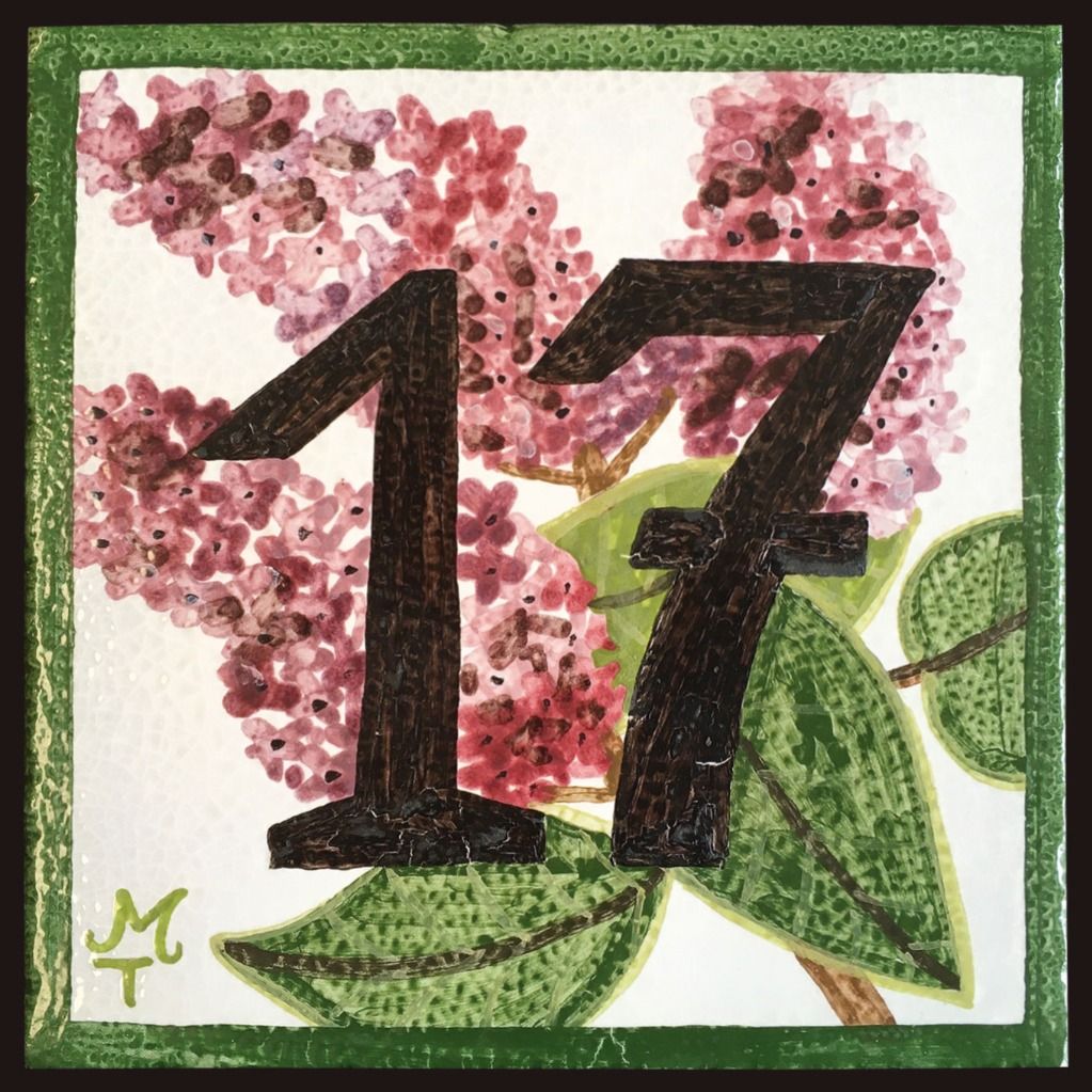 Plaque numéro de rue 15 cm X 15 cm 62 €