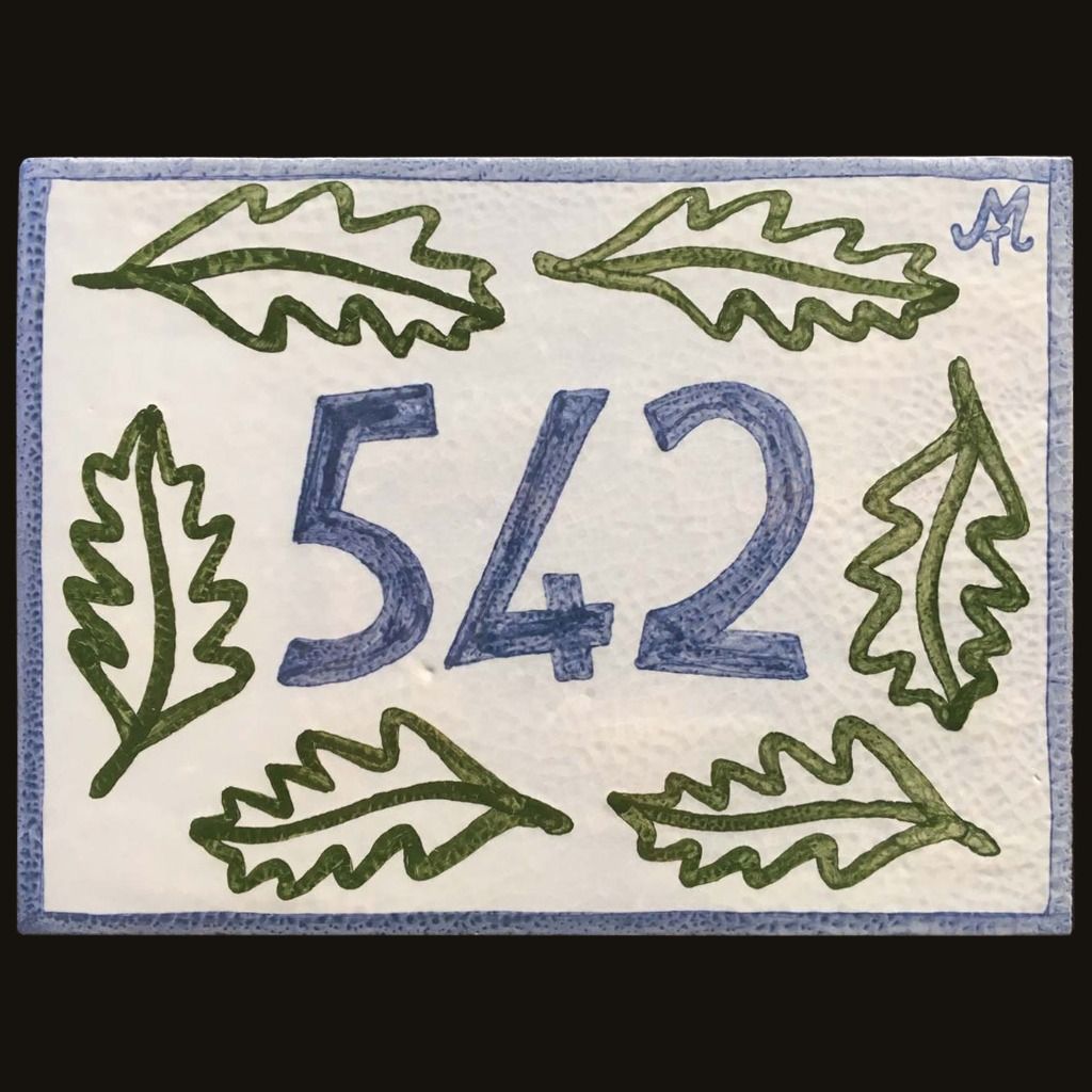 Plaque lave émaillée numéro de rue 15 cm X 20 cm 92 €