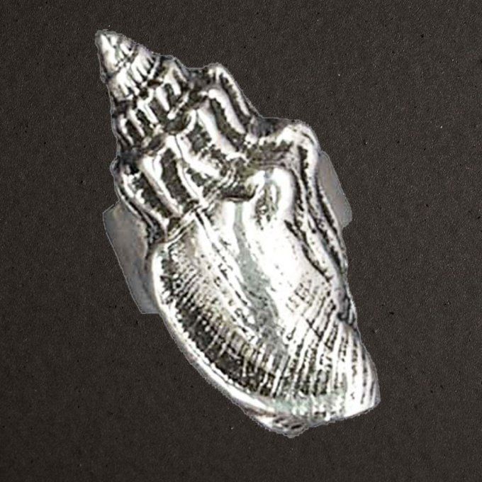 Bague ouverte argent massif 925/1000 réf. 08130. Bigorneau (bijoux Toulhoat).