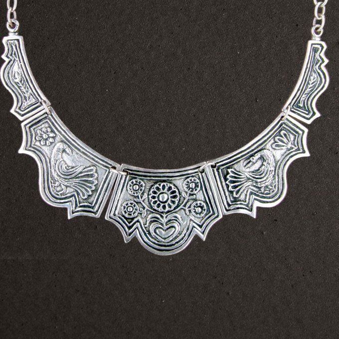 Collier argent massif 925/1000 réf. 09926. Armel (bijoux Toulhoat).