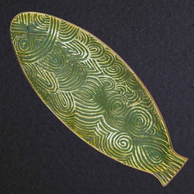 Coupelle en bronze réf. 72013 "Grand poisson" (Pierre Toulhoat).