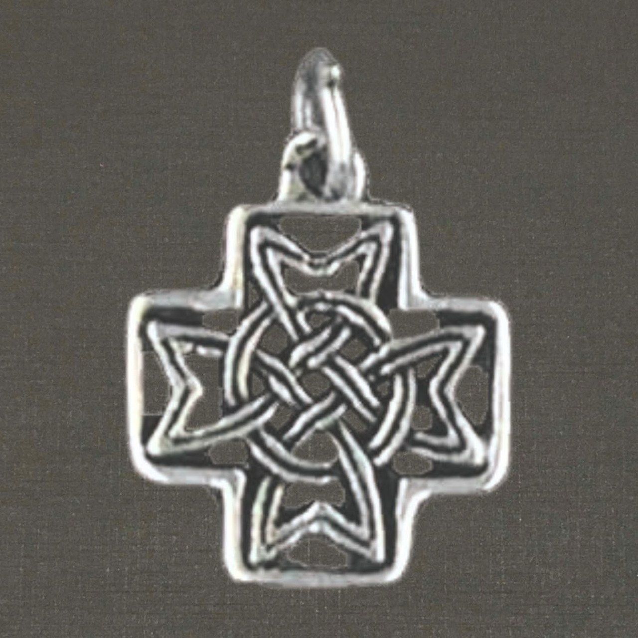 Croix Saint Maurice argent massif 925/1000 réf. 01225 (bijoux Toulhoat).