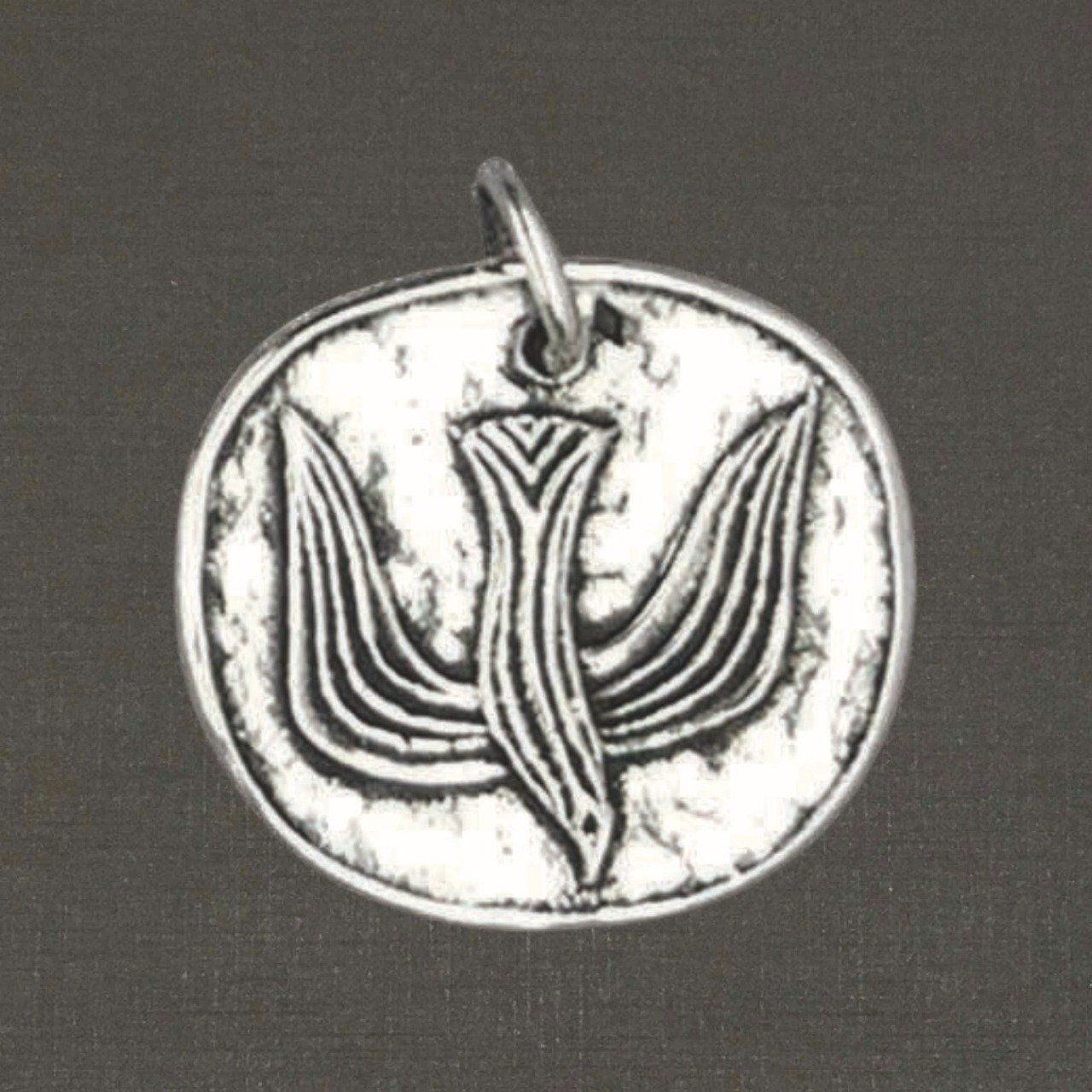 Grande médaille de confirmation argent massif 925/1000 réf. 03333 Esprit Saint, bijoux Toulhoat.