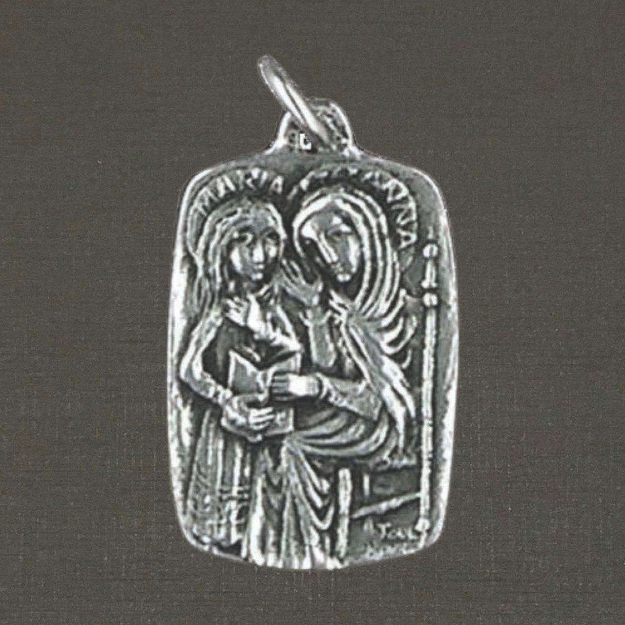 Médaille argent massif 925/1000 réf. 03347 Sainte Anne, bijoux Pierre Toulhoat.