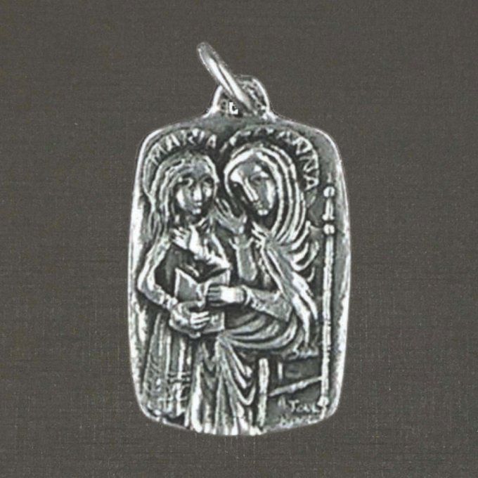 Médaille argent massif 925/1000 réf. 03347 Sainte Anne, bijoux Pierre Toulhoat.
