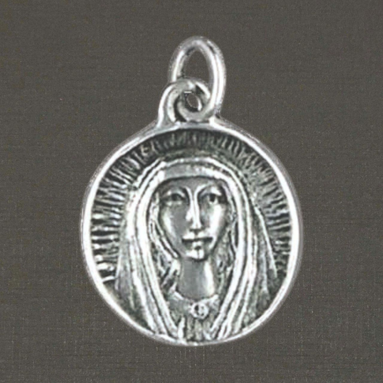 Médaille argent masif 925/1000 Vierge réf. 03377, bijoux Pierre Toulhoat.