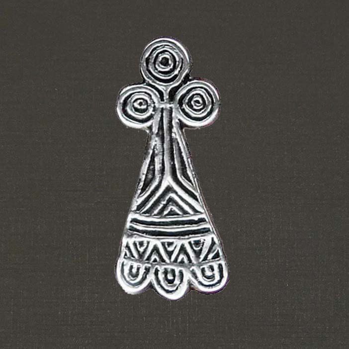Broche argent massif 925/1000 réf. 06065 hermine (bijoux Toulhoat).
