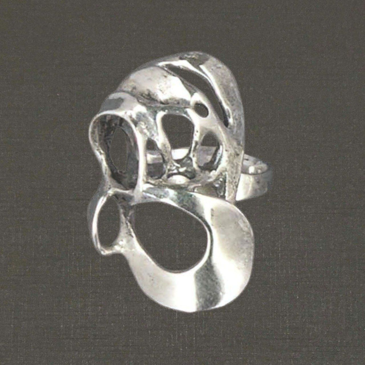 Bague ouverte réglable argent massif 925/1000 réf. 08115 baroque, bijoux Pierre Toulhoat.