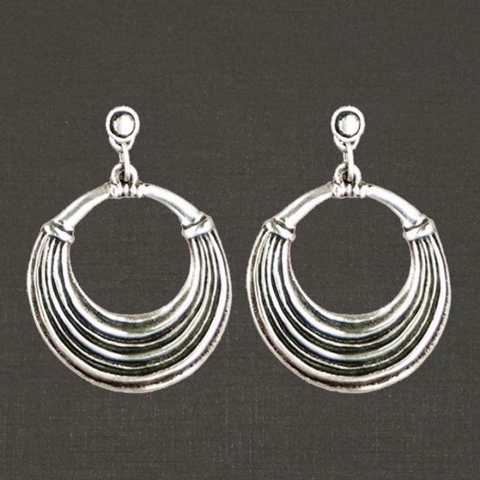 Pendants d'oreilles argent massif 925/1000 réf. 11026, romaine (bijoux Toulhoat).