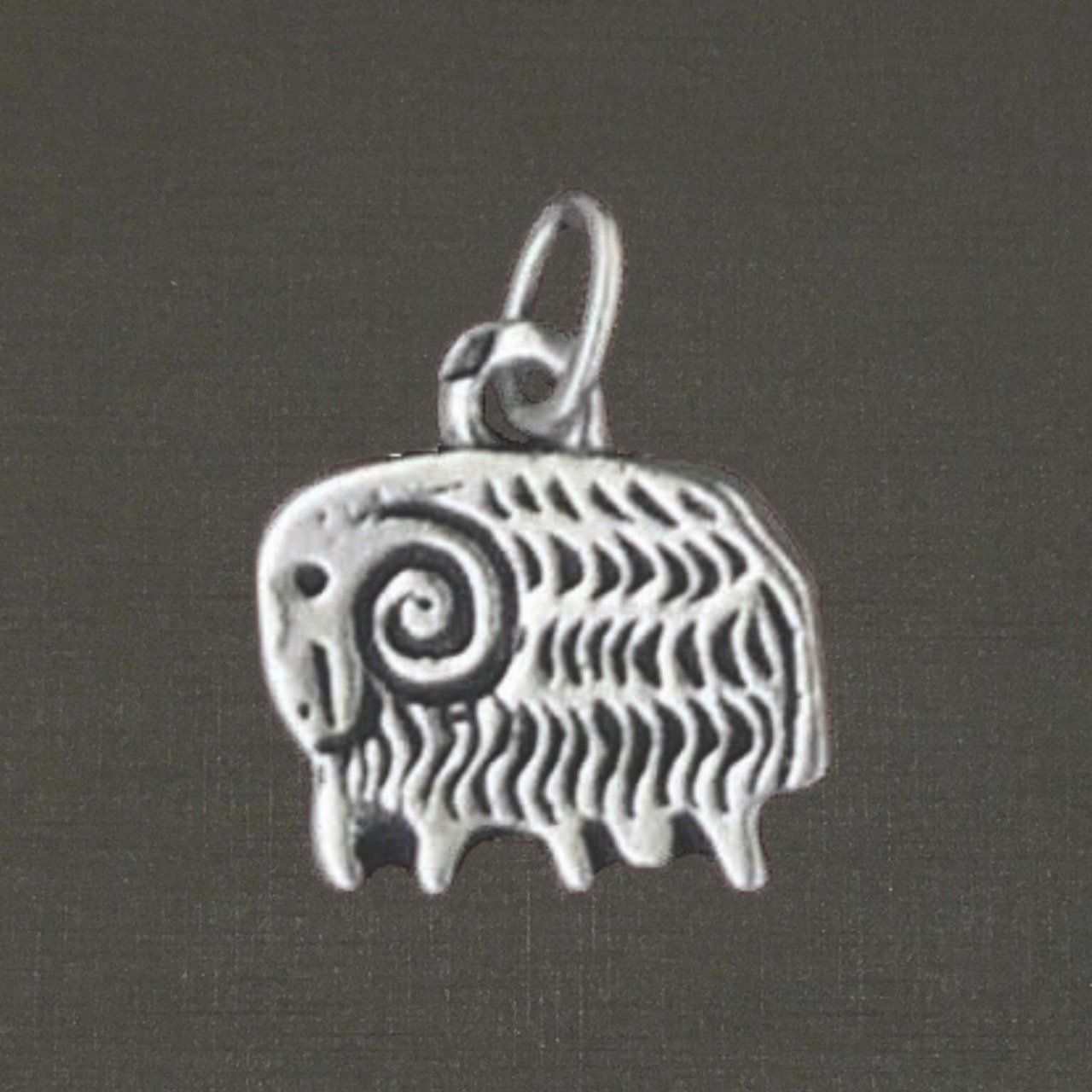 Pendentif argent massif 925/1000 réf. 18001 signe du zodiaque bélier. Bijoux Pierre Toulhoat.