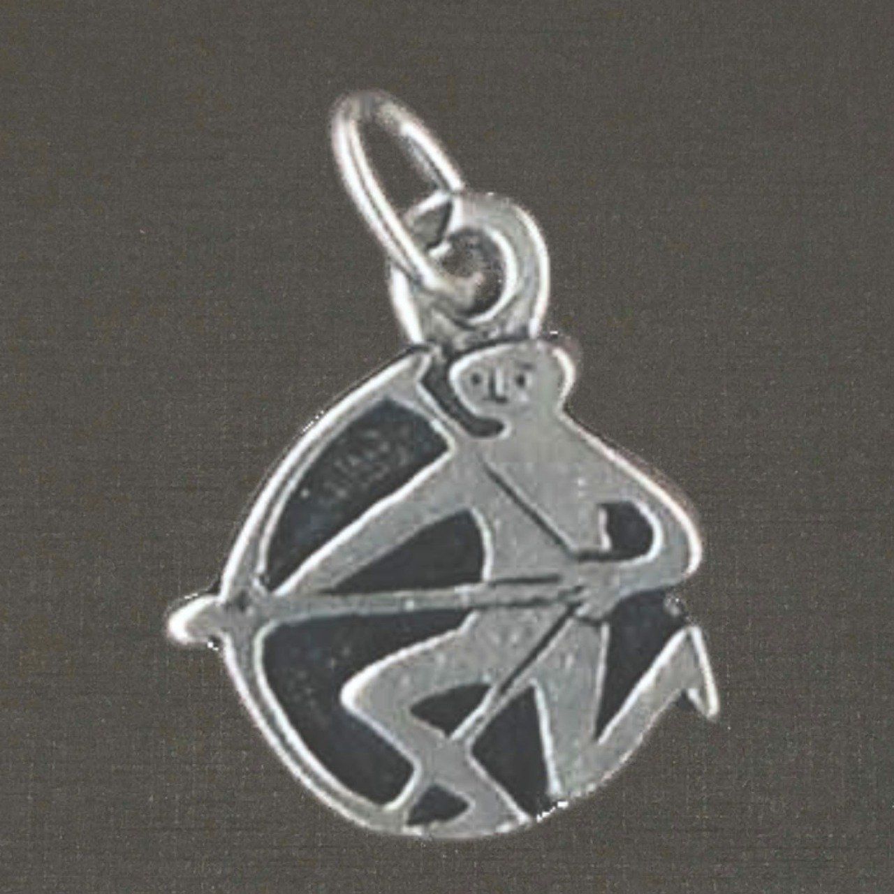 Pendentif argent massif 925/1000 réf. 18009 signe du zodiaque sagittaire, bijoux Pierre Toulhoat.