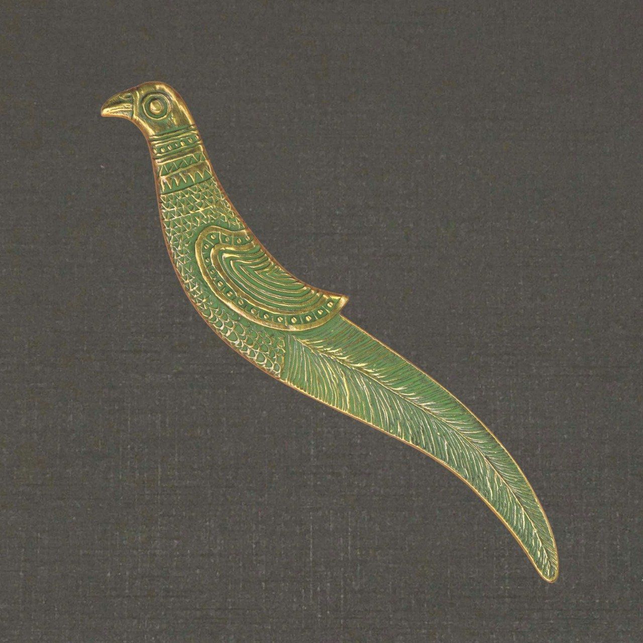 Coupe-papier en bronze réf. 71005 oiseau, Pierre Toulhoat.