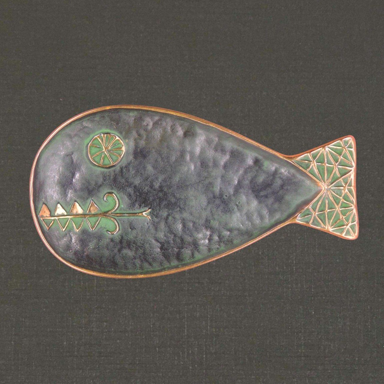 Coupelle en bronze réf. 72112 baleine, Pierre Toulhoat.