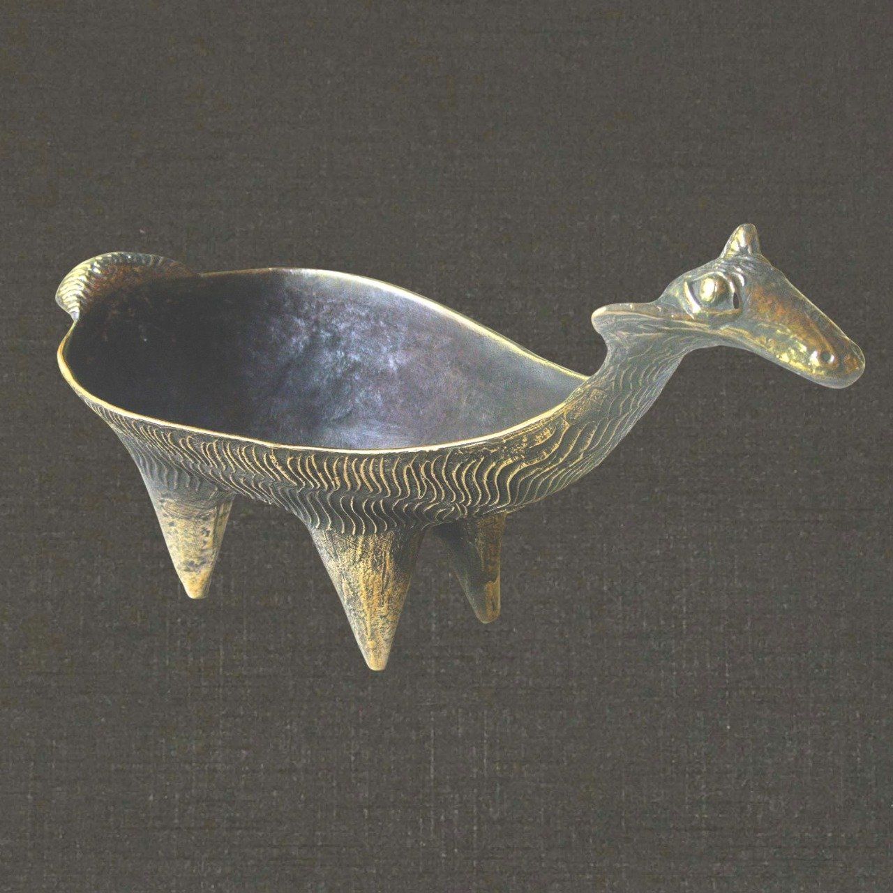 Coupelle bronze réf. 72120 mouton, Pierre Toulhoat.