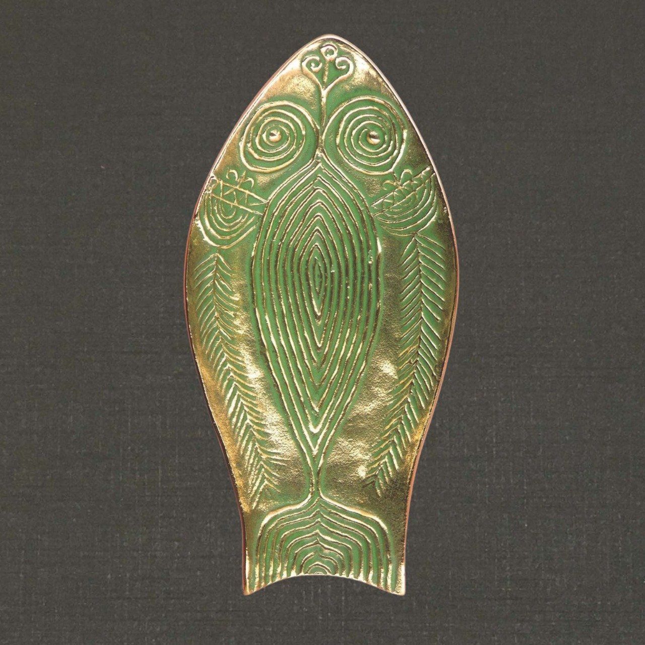 Coupelle en bronze réf. 72R15 poisson Pierre Toulhoat