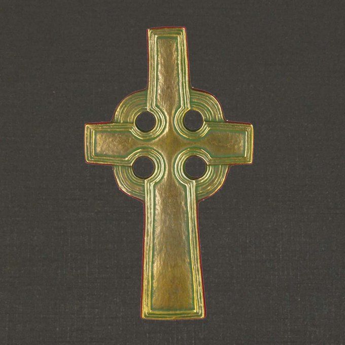 Croix murale ou croix de communion en bronze réf. 73013, croix celtique.